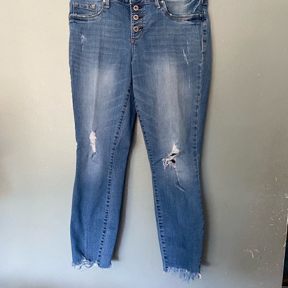 JESSICA SIMPSON KISS ME VINTAGE ANKLE SKINNY JEANS 28